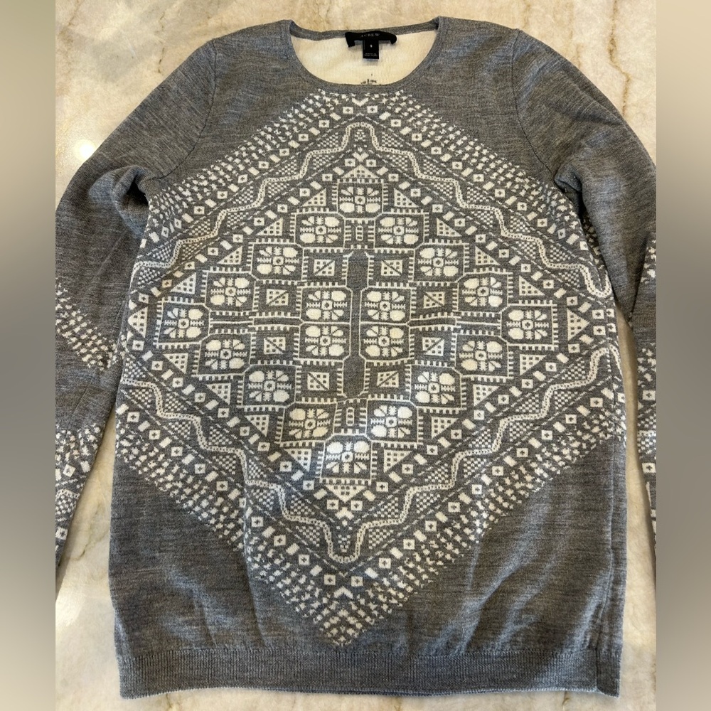 Jcrew 💯 merino wool fair isle sweater